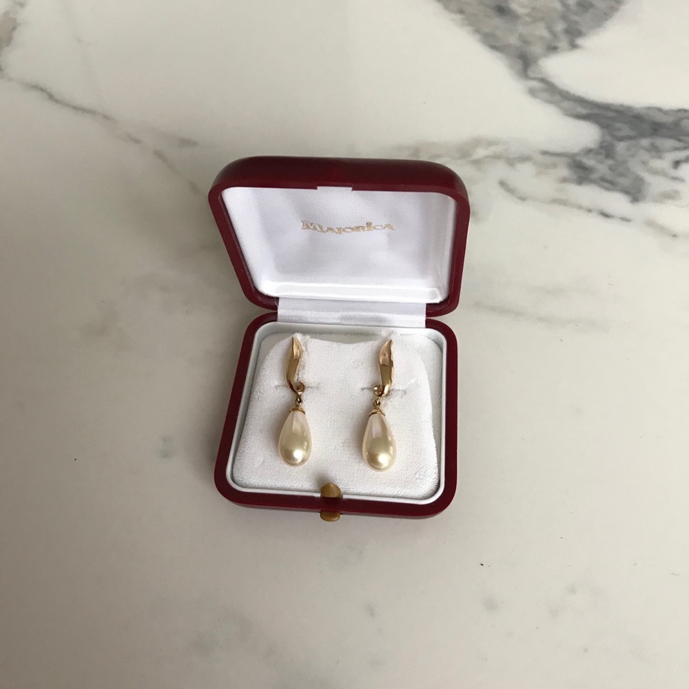 Majorica Pearl Drop Earrings